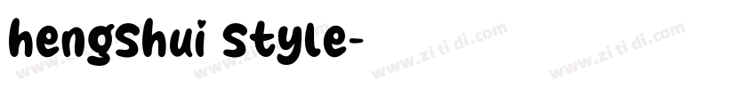 hengshui style字体转换